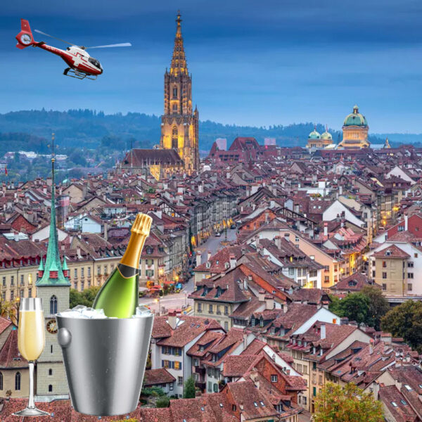 Helikopter & Champagner in Bern