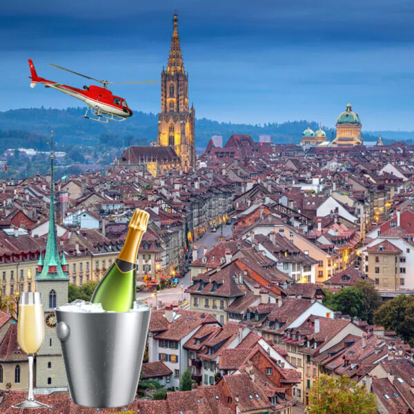 Helikopter & Champagner in Bern